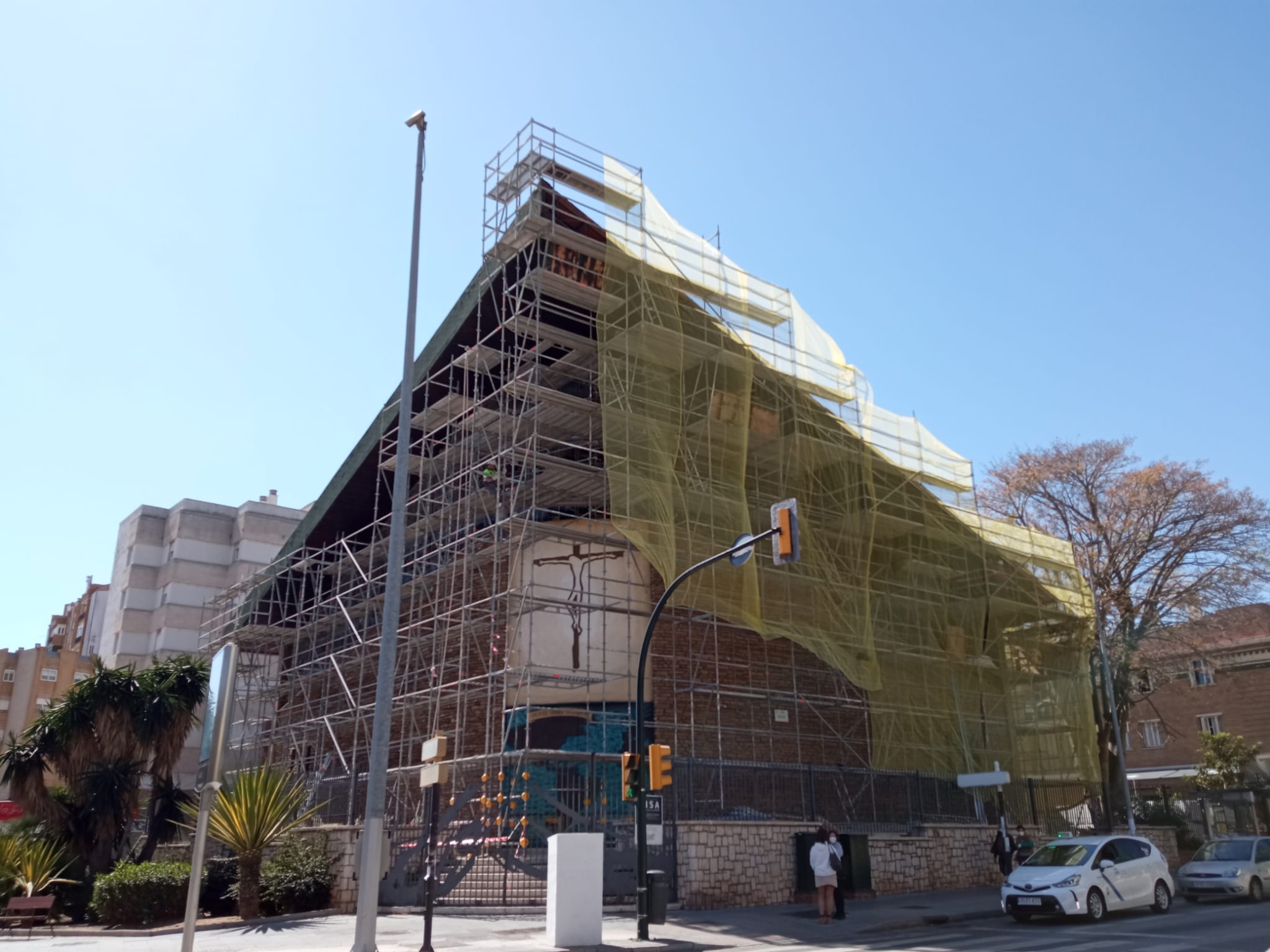 En el mes de marzo comenzaron las obras en la cubierta