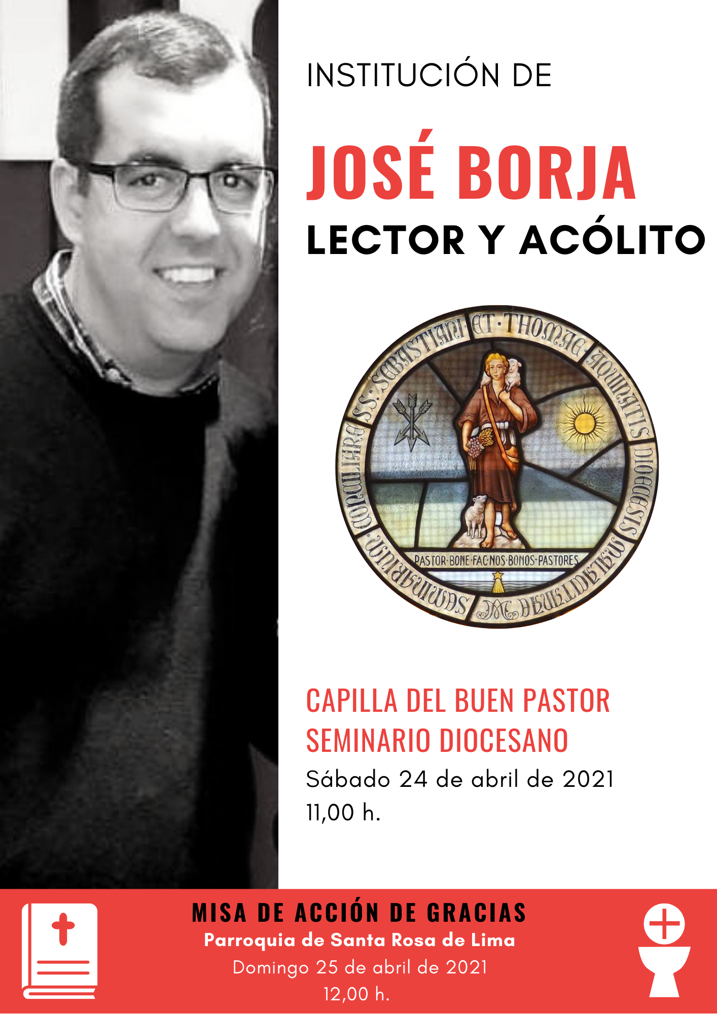 Un miembro de nuestra comunidad será instituido como lector y acólito