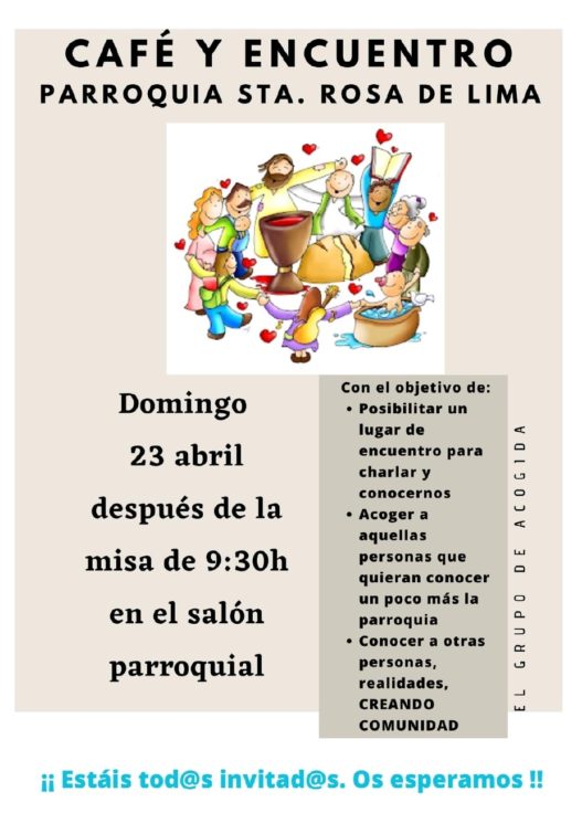 El equipo parroquial de acogida pone en marcha «Café y encuentro»