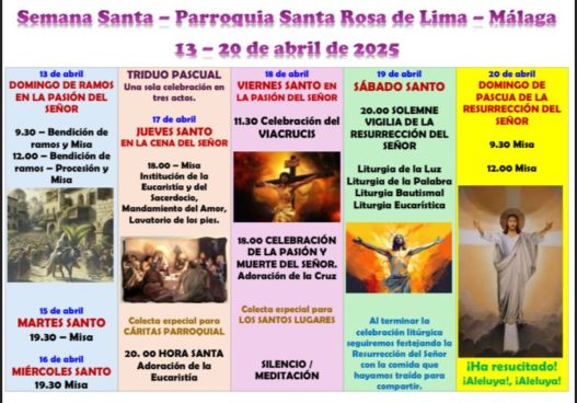Celebraciones de Semana Santa
