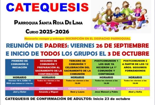 Inicio de las catequesis