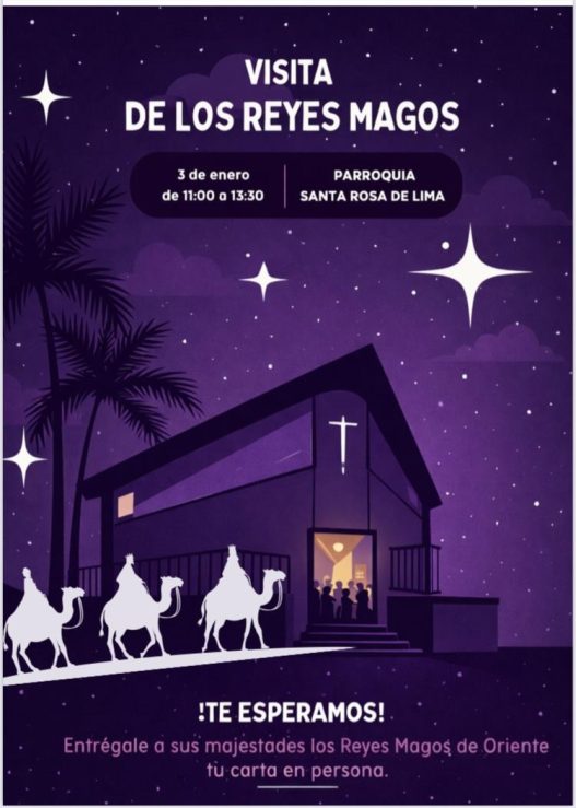 Visita de los Reyes Magos de Oriente en nuestra parroquia