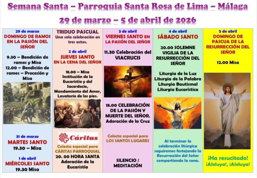 Horario Semana Santa